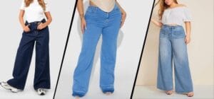 How to Style Wide Leg Jeans Plus Size