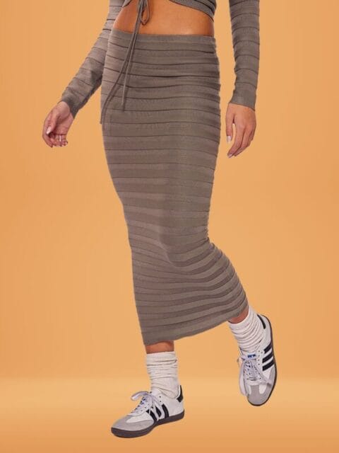 FOR SURE KNIT SKIRT