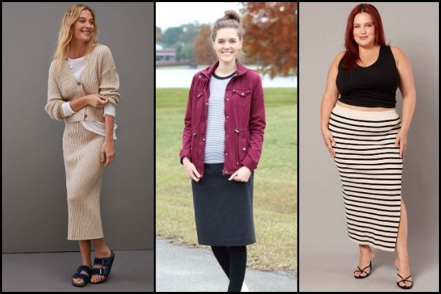 How to Wear a Knit Skirt