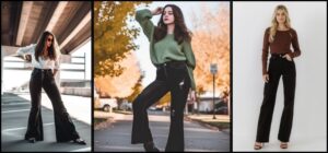 What to Wear with Black Flare Jeans