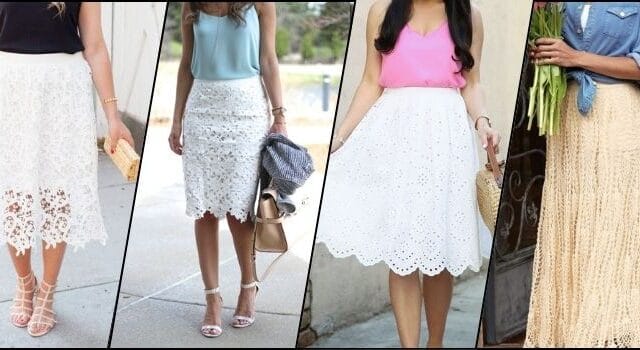What to Wear with a Lace Skirt
