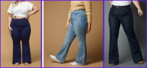 how to style flare jeans plus size