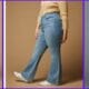 how to style flare jeans plus size