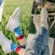 how to wear bootcut jeans with sneakers