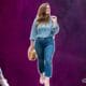 how to wear cropped flare jeans in winter
