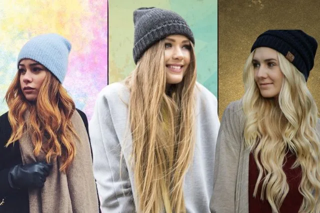 what color beanie looks best with blonde hair