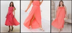 what colour shoes go with coral dress