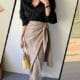 what to wear with a wrap skirt