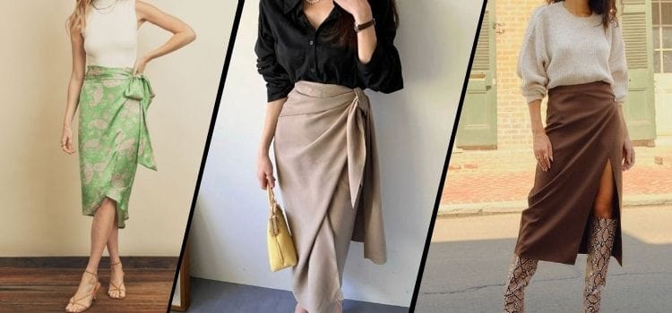 what to wear with a wrap skirt