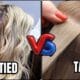 Hand Tied vs Tape In Extensions