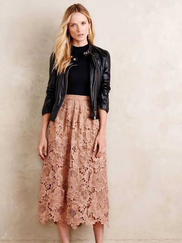 What to Wear with a Lace Skirt