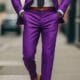 what to wear with purple pants
