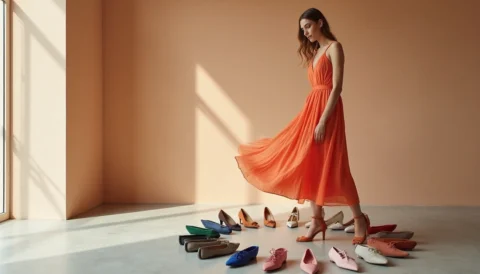Shoe Colors That Go With Your Orange Dress