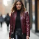 Wear a Burgundy Leather Jacket