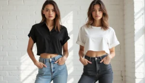 Midriff Shirt vs Crop Top