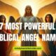 Visual representation of the seven most powerful biblical angel names, emphasizing their roles and meanings in scripture.