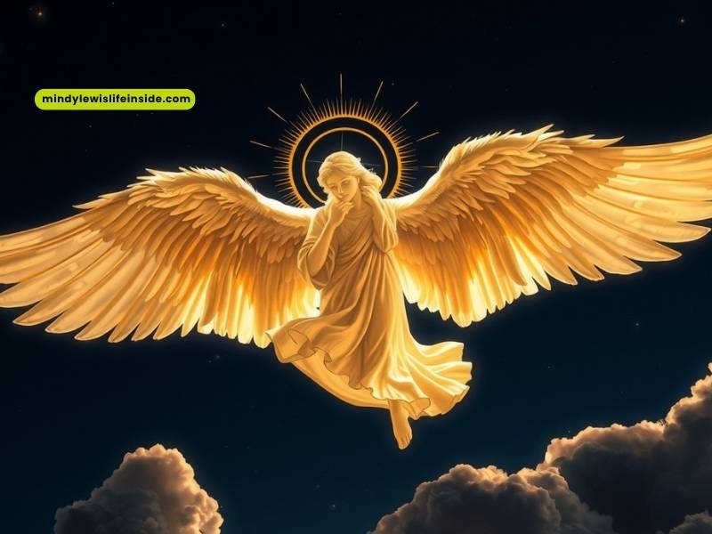 Angel wings wallpaper featuring a soft, ethereal design, complementing the theme of powerful biblical angel names.
