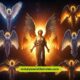 Colorful angelic beings depicted in various hues, illustrating diverse interpretations of biblical angel descriptions.