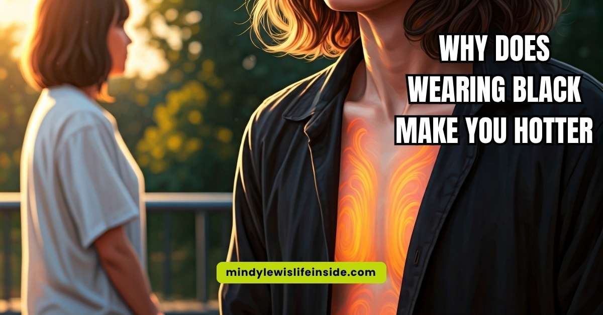 Image illustrating the concept of wearing black and its effect on body temperature. Explore the science behind it today.