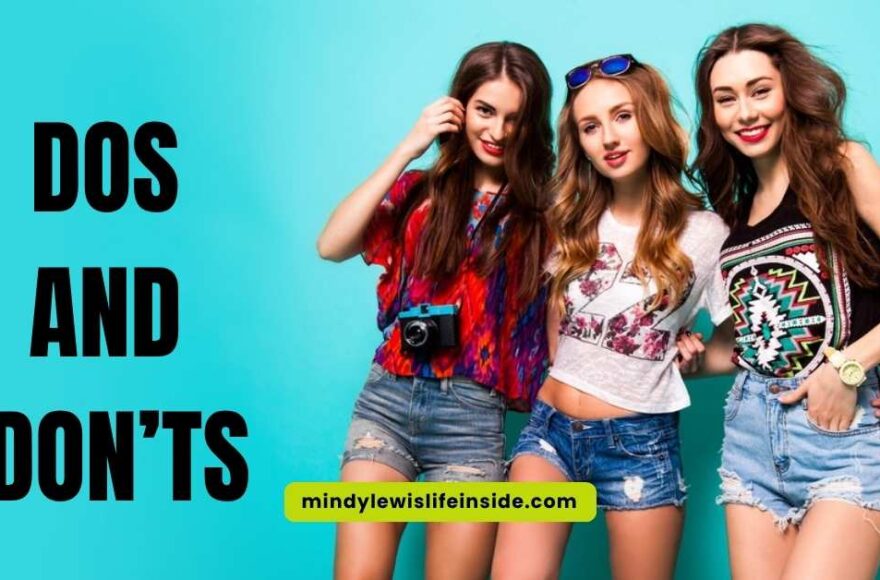 Visual guide on hipster outfit dos and don'ts for girls, highlighting essential fashion tips and common mistakes.