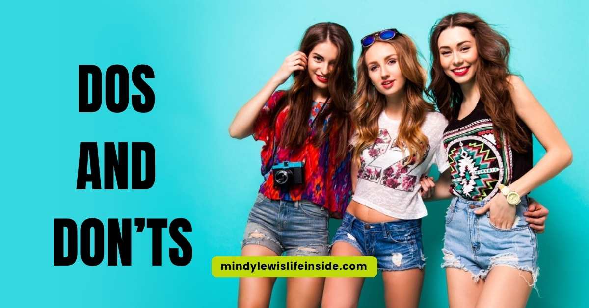 Visual guide on hipster outfit dos and don'ts for girls, highlighting essential fashion tips and common mistakes.