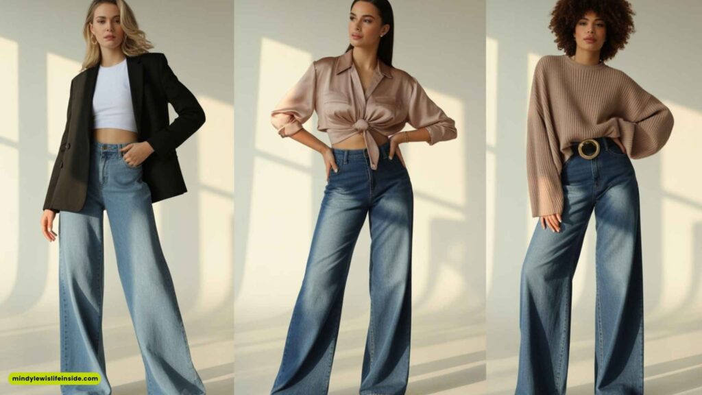 How to Style Wide-Leg Jeans by Body Type
