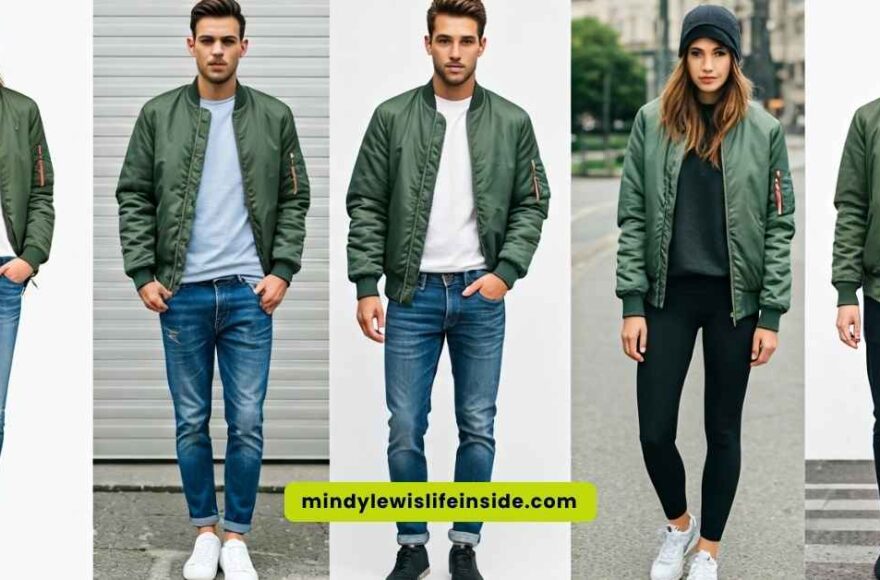 How to Style a Green Bomber Jacket