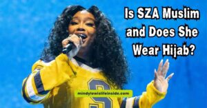Image depicting the inquiry about SZA's faith and hijab-wearing, highlighting discussions on her personal beliefs and style.
