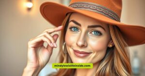 A person contemplating wearing a hat after receiving Botox treatment, with a focus on their thoughtful expression.