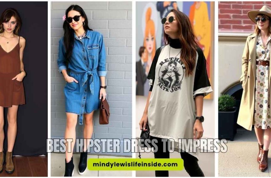 Stylish hipster dress designed to impress, featuring trendy patterns and a flattering silhouette for any occasion.