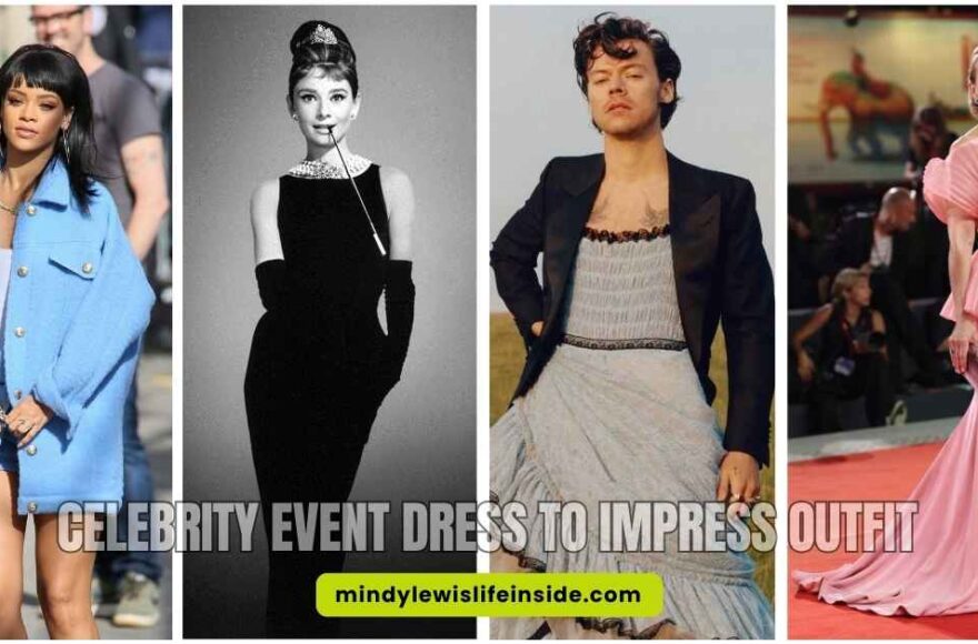 Elegant celebrity at a fashion event, showcasing a stunning outfit designed to impress and capture attention.