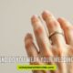 Image depicting a question: "What hand do you wear your wedding ring on?" with a wedding ring illustration.