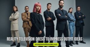 A group of seven diverse individuals in stylish, modern attire stand confidently with crossed arms. The background is neutral, enhancing their presence.